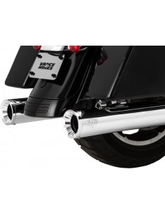 Terminale slip-on eliminator 400 cromato con tappi cromati