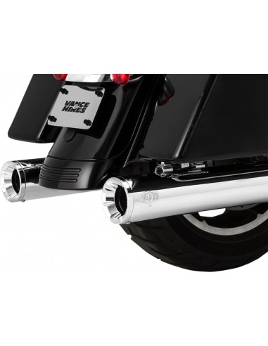 Terminale slip-on eliminator 400 cromato con tappi cromati