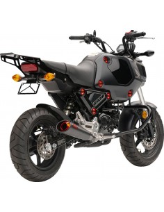 Terminale slip-on (nero) con punto rosso grom 22-23