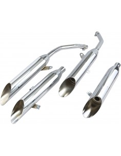 Slip on con punte slash cut cromo