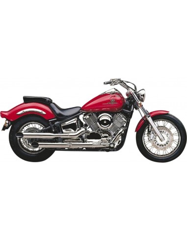 Terminale slip-on con punto slash cut cromato