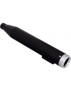 Terminale slip-on 3.5" nero con tappi cromati