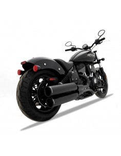 Terminale slip-on indian chief da 4" nero