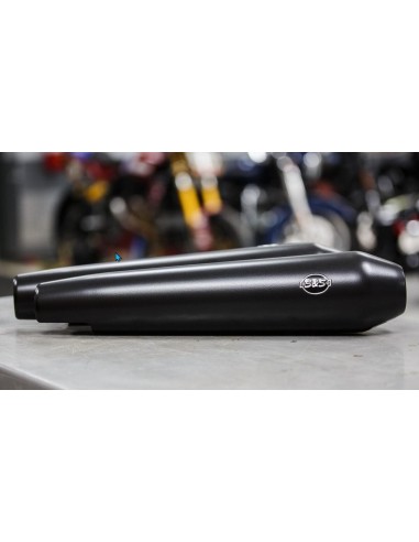 Silenziatori slip-on neri a cono conico per royal enfield® 650 twins