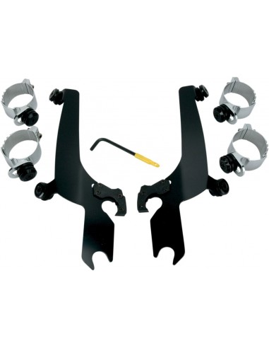 Kit montaggio trigger-lock sportshield-parabrezza nero