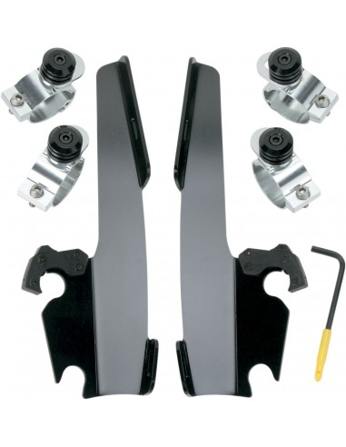 Kit montaggio trigger-lock memphis fats/slim parabrezza nero