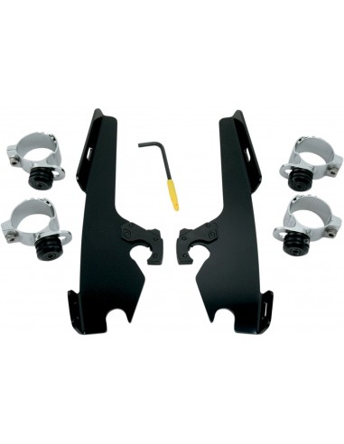 Kit montaggio trigger-lock memphis fats/slim parabrezza nero