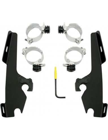 Kit montaggio trigger-lock memphis fats/slim parabrezza nero