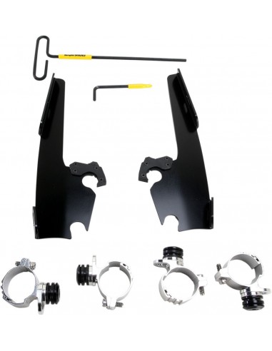 Kit montaggio trigger-lock memphis fats/slim parabrezza nero