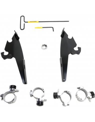 Kit montaggio trigger-lock batwing-fairing nero