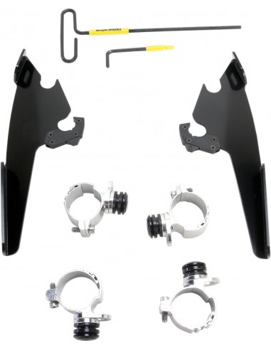 Kit montaggio trigger-lock memphis fats/slim parabrezza nero