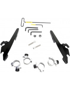 Kit montaggio trigger-lock batwing-fairing nero
