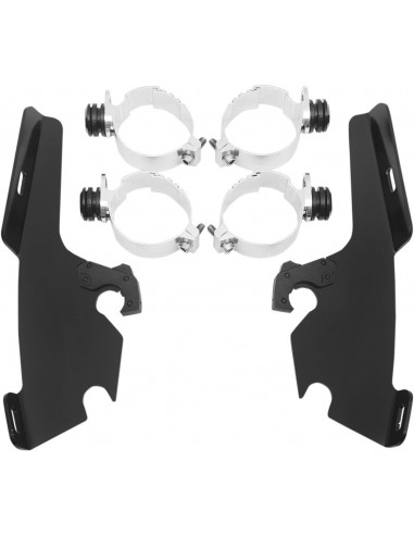 Kit montaggio trigger-lock batwing-fairing nero
