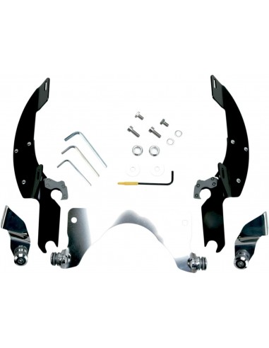Kit montaggio trigger-lock batwing-fairing nero