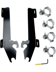 Kit montaggio trigger-lock batwing-fairing nero