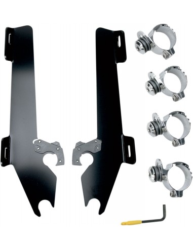 Kit montaggio trigger-lock batwing-fairing nero