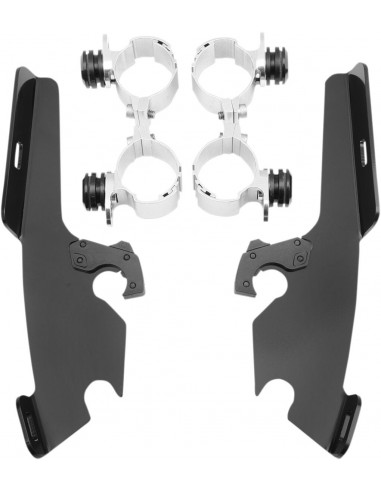 Kit montaggio trigger-lock memphis fats/slim parabrezza nero