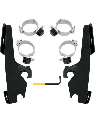Kit montaggio trigger-lock memphis fats/slim parabrezza nero