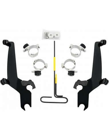 Kit montaggio trigger-lock sportshield-parabrezza nero
