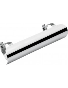 Diametro 2" x 7" l scudo calore cromato