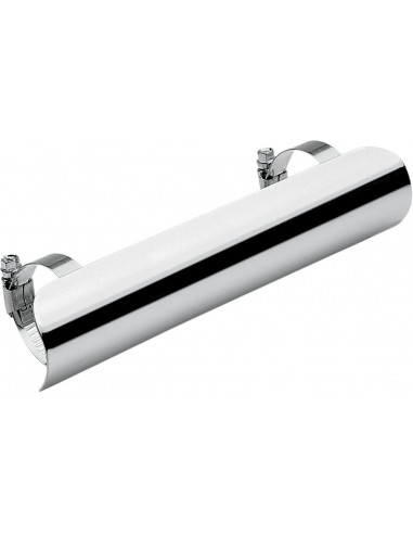 Diametro 2" x 7" l scudo calore cromato