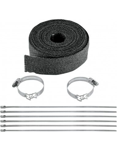 Kit avvolgimento scarico nero 25ft