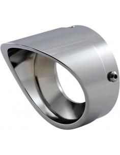 Terminali di scarico in billet scalpati da 4" cromati