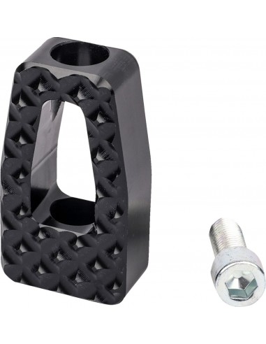 Pedana cambio ricavata dal pieno p-54 - nera - hd