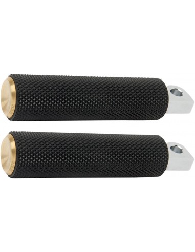 Pedane zigrinato fusion fondello in ottone nero