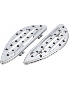 Pedane guidatore taglio profondo cromate