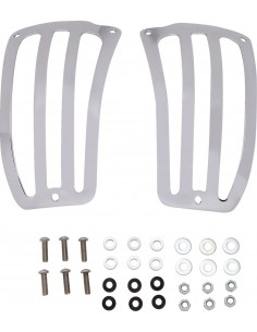 Protezioni coperchi borse cromate kawasaki