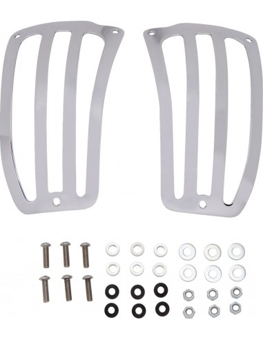 Protezioni coperchi borse cromate kawasaki