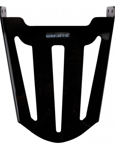 Portapacchi stile formato nero per sissy bar