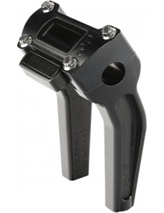 Riser manubrio pullback nero da 6-1/2" con ritaglio del manometro