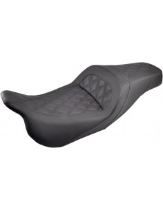 Sedile 2-up slim anteriore|posteriore in pelle|saddlehyde™|saddlegel™ nero