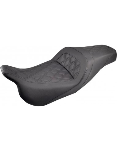 Sedile 2-up slim anteriore|posteriore in pelle|saddlehyde™|saddlegel™ nero