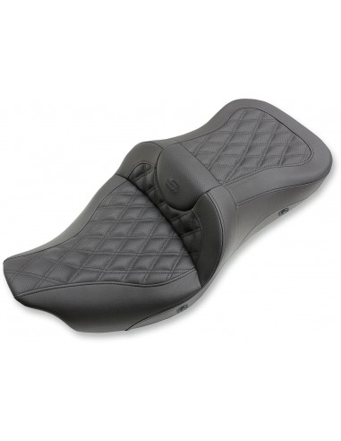 Divano da strada con sedili riscaldati 2 posti riscaldati anteriore|posteriore in pelle|saddlegel™ nero