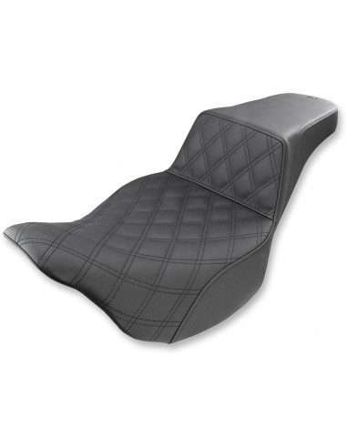 Sella 2-up step up ls anteriore|posteriore vinyl|saddlegel™ plain black