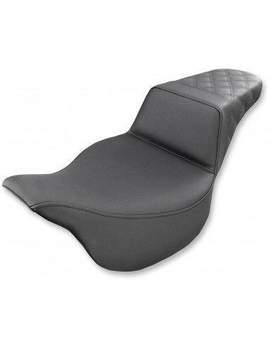 Sella 2-up step up ls anteriore|posteriore vinyl|saddlegel™ plain black