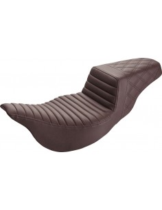 Sedile step up - tuck and roll/cucito a reticolo - marrone - flh