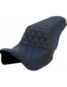 Sedile step-up - cucitura a reticolo - cucitura blu