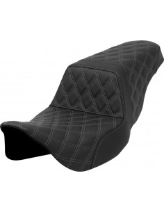 Sedile step-up - cucitura a reticolo - cucitura grigia