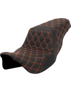 Sedile step-up - cucitura lattice - cucitura arancione