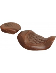 Sella larga tripper™ avanti solo cucitura a diamante marrone