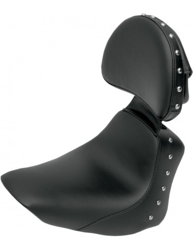 Sella monoposto con tacco in basso anteriore saddlegel™ borchiato nero|naturale