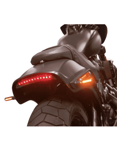 FANALE POSTERIORE REVOX PER SPORTSTER & MILWAUKEE EIGHT FAT BOB CON PARAFANGHI ACCORCIATI
