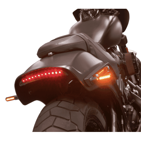 FANALE POSTERIORE REVOX PER SPORTSTER & MILWAUKEE EIGHT FAT BOB CON PARAFANGHI ACCORCIATI