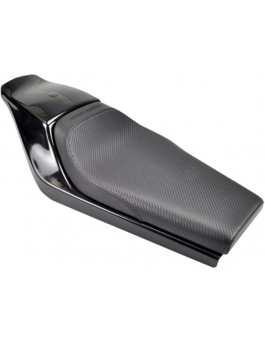 Sella monoposto tracker anteriore in fibra di vetro nera