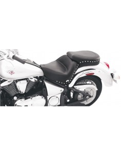 Sella monoblocco larga touring 2-up borchiata con conchos