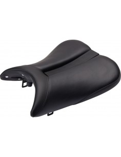 Sella monoposto gel-channel - sella sport anteriore camoscio nero|nero